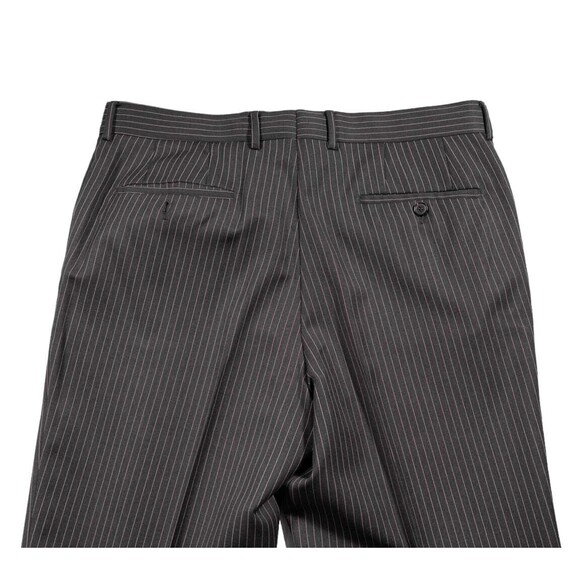 Hugo Boss Mens Suit 2 Piece Gray Pink Striped Wool Blazer Jacket 42S Pants 36x30 - Picture 14 of 16